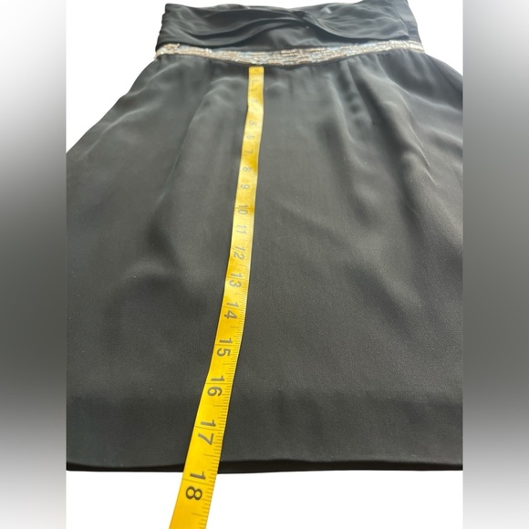 Tibi Black Strapless Beaded Waist Mini Cocktail Dress Women’s 2 NWT - Picture 4 of 9